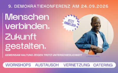 Jetzt anmelden für die Demokratiekonferenz 2026